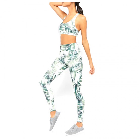 Women Color Print Yoga Set